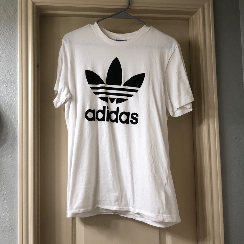 WHITE ADIDAS SHIRT